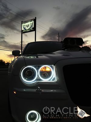 Chrysler 300C Fog Light Halo Kit - ORACLE Lighting - LED Halos - Green - `05-`10